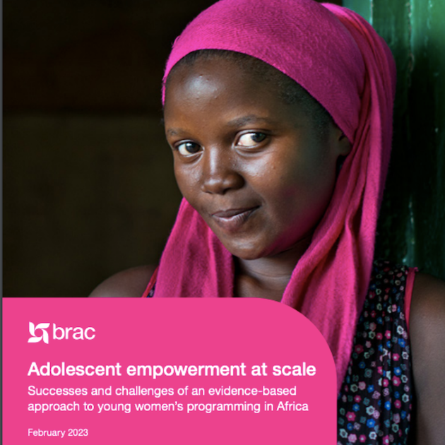 El informe de BRAC Empowering Youth at Scale: Successes and Challenges of an Evidence-Based Approach to Young Women's Programs in Africa habla de su éxito y también de la necesidad de cambiar los programas para garantizar que tengan éxito en una sociedad cambiante.  Crédito: BRAC